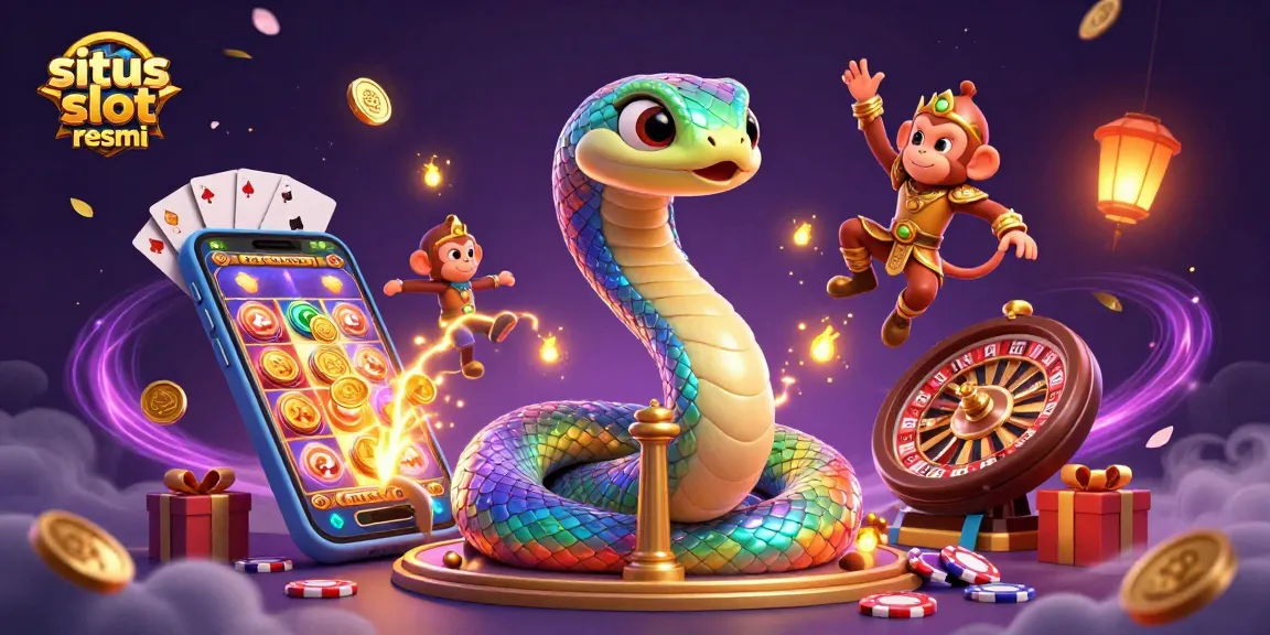 Spin the reels with situs slot resmi in this vibrant 3D casino illustration featuring golden coins and dynamic gameplay elements.