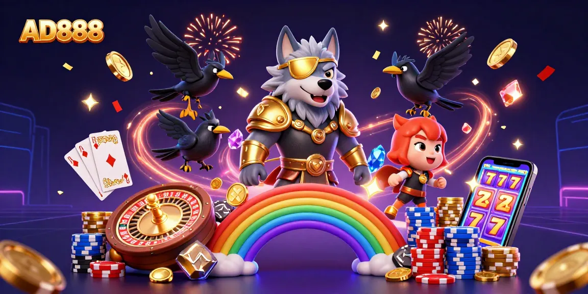 Experience the thrill of winning with AD888's captivating casino scene featuring Norse mythology!
