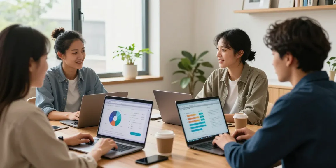 Image of trusted providers discussing IPTV subscription packages in a local business office