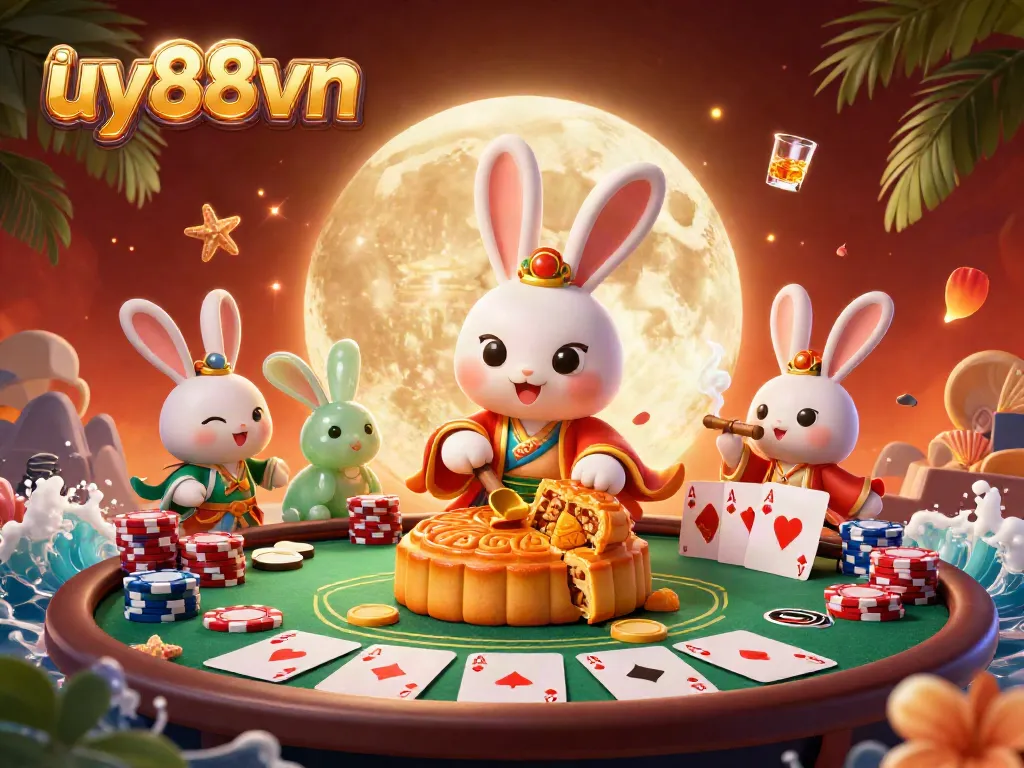 Experience thrilling poker action in uy88vn's vibrant casino world filled with fun elements.