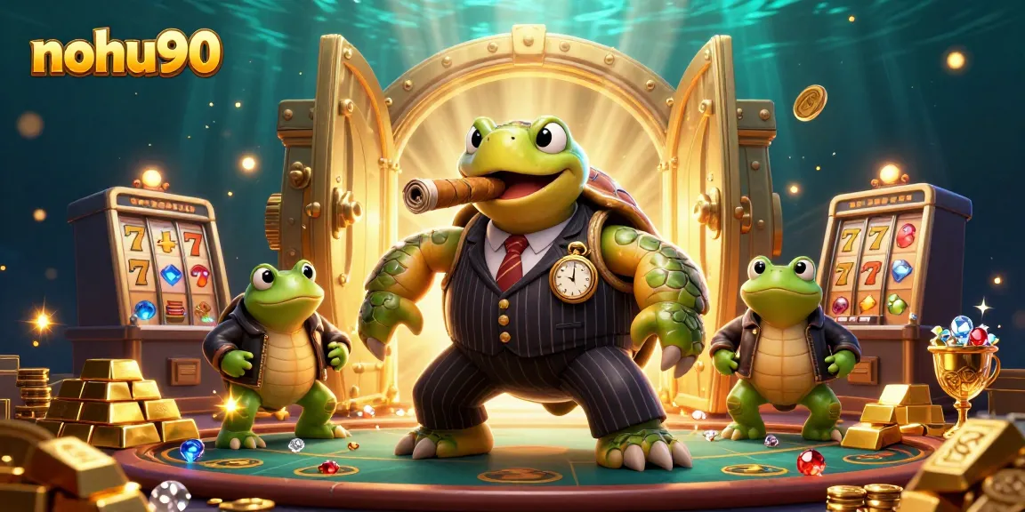 Experience thrilling jackpots at nohu90 with our vibrant 3D casino illustration.