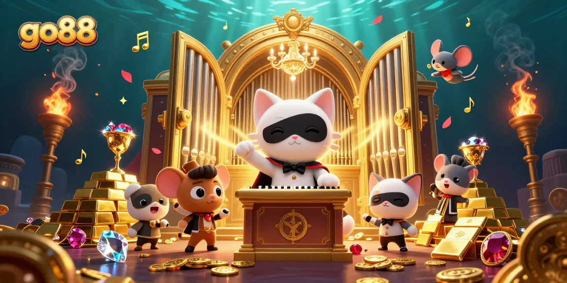 Experience the excitement of go88 with dazzling treasures and a captivating casino scene.