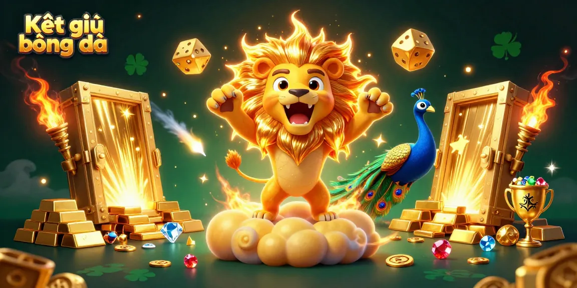 Experience thrilling Kết quả bóng đá with our vibrant 3D casino scene showcasing golden treasures.