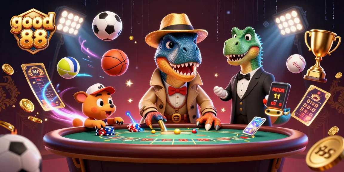 Engage with good 88 through a thrilling 3D velociraptor blackjack scene filled with excitement and dynamic game elements.