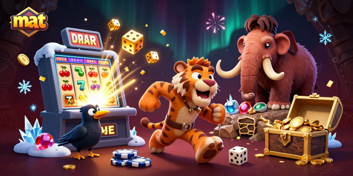 Engage in thrilling gameplay at mat's online casino with exciting slots and vibrant characters.