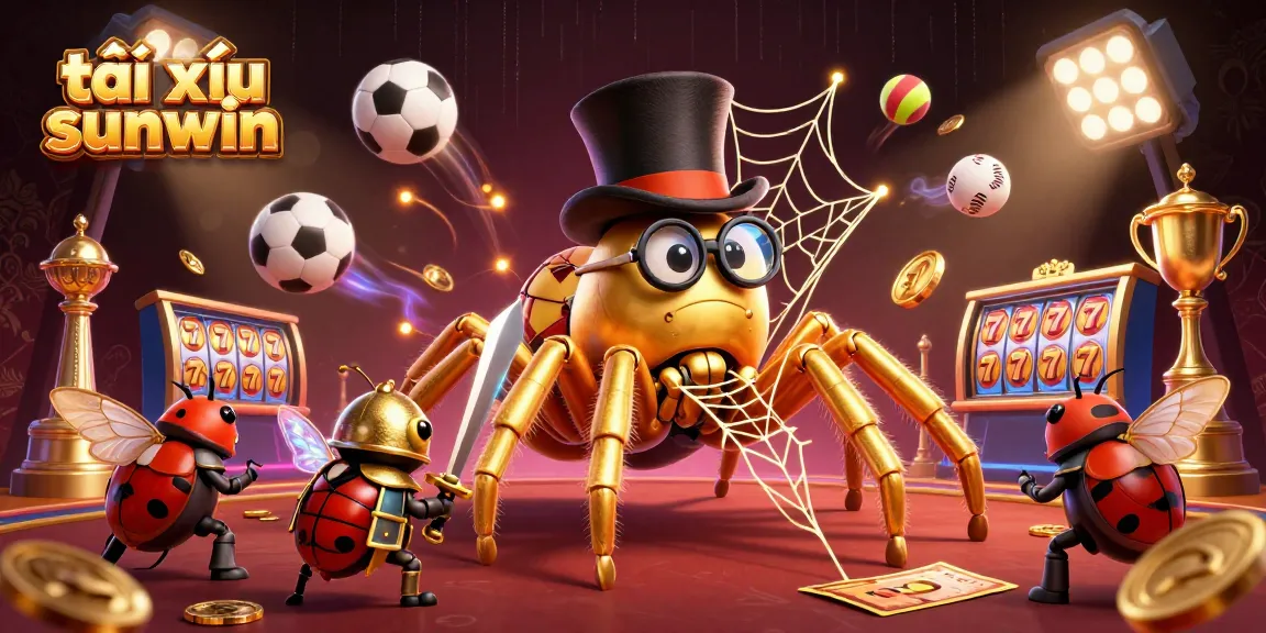 Experience excitement in tài xỉu sunwin with a vibrant 3D casino scene featuring playful characters and thrilling game elements.