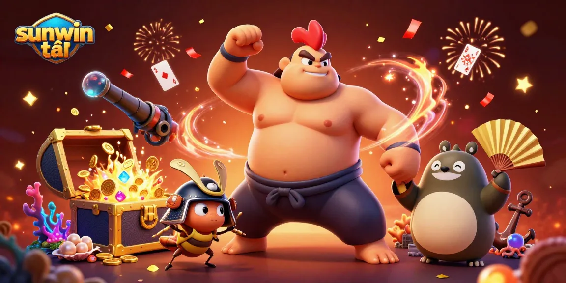 Experience thrilling sunwin tải action with dynamic characters amidst dazzling casino elements.