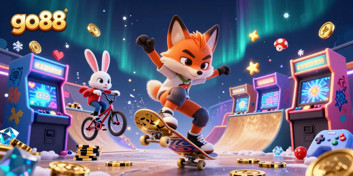 Engage in exciting gameplay at go88 with vibrant 3D characters in a thrilling casino scene.